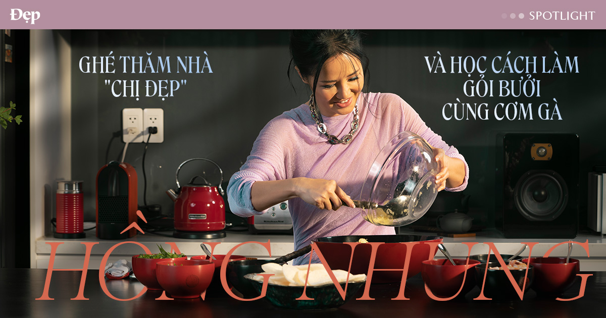 Ghé thăm nhà chị đẹp Hồng Nhung và học cách làm gỏi bưởi cùng cơm gà